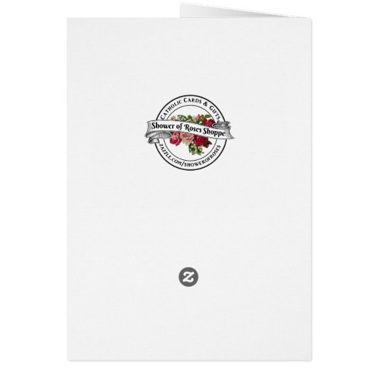 Catholic Religious Jesus Funeral Thank You (Back)