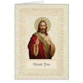 Catholic Religious Jesus   Funeral Thank You (Front)