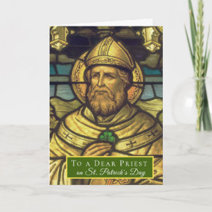 Catholic Religious St. Patrick's Day Bishop Card