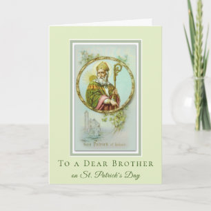 Catholic Religious St. Patrick's Day Brother Card