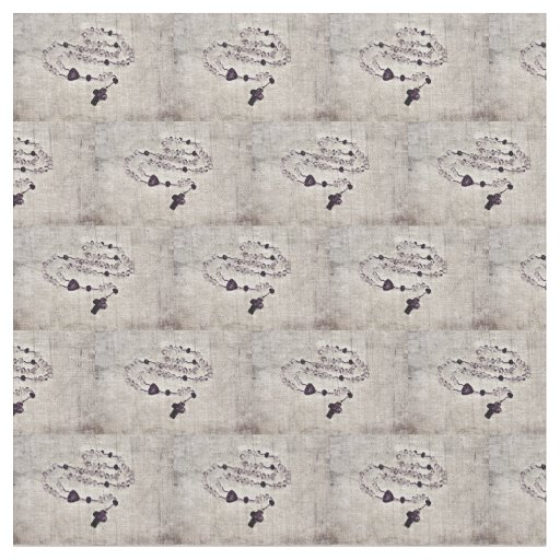 Catholic rosary fabric