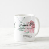 Catholic Rosary Roses Religious Floral Business Coffee Mug (Front Right)