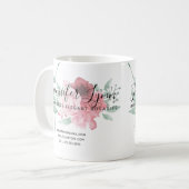 Catholic Rosary Roses Religious Floral Business Coffee Mug (Front Left)