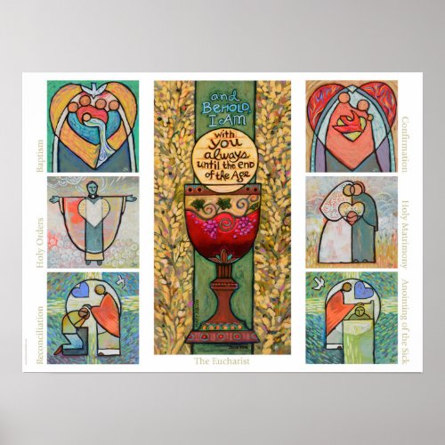 Catholic Sacraments Classroom Poster