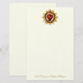 Catholic Sacred Heart Jesus Religious Stationery | Zazzle