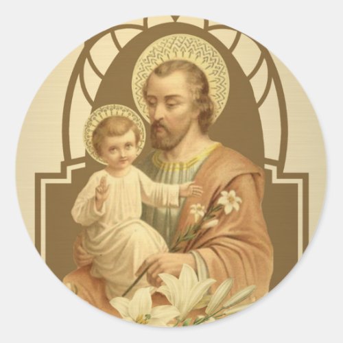 Catholic Sacred Heart of Jesus Classic Round Sticker