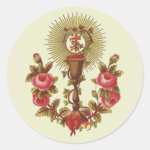 Catholic Sacred Heart of Jesus Classic Round Sticker