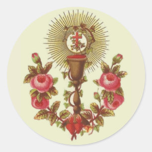 Catholic Sacred Heart of Jesus Classic Round Sticker