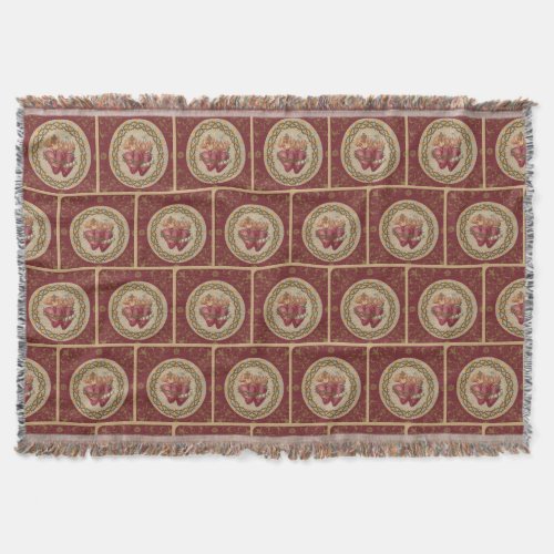 Catholic Sacred Immaculate Heart of Jesus and Mary Throw Blanket
