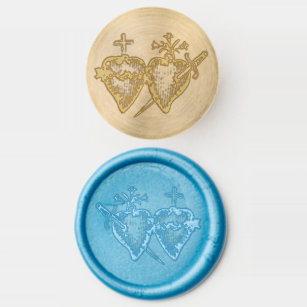 Catholic Sacred Immaculate Hearts Religious Wax Seal Stamp