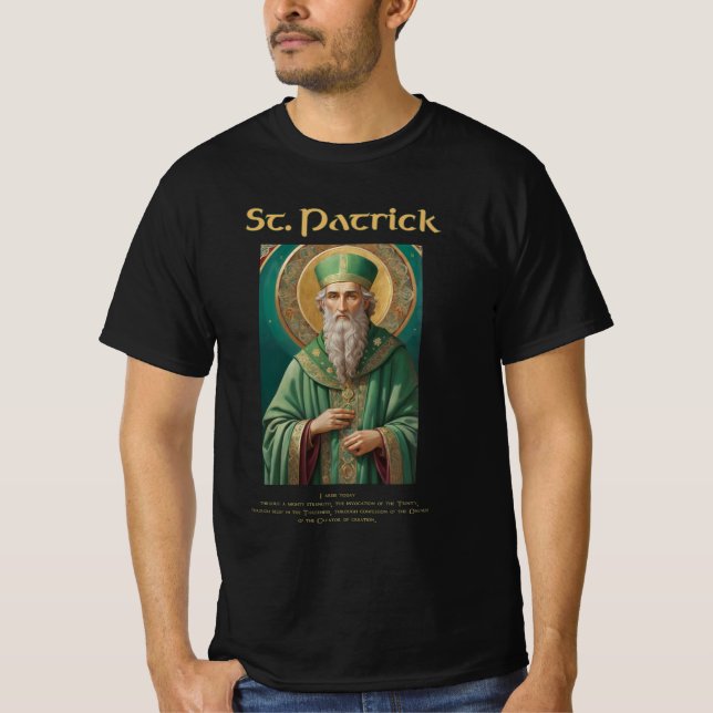 Catholic Saint Patrick Icon Tee (Front)