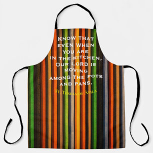 Catholic Saint Quote Apron