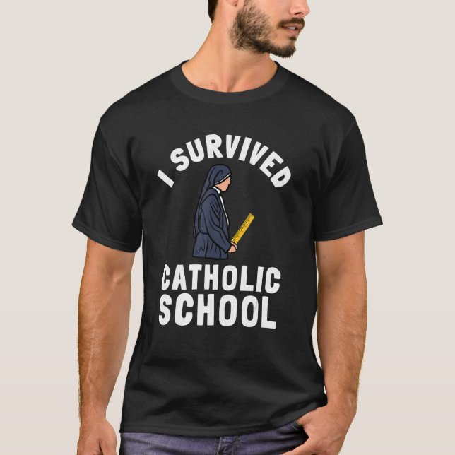 Catholic School Nun Church Mass And Christian Teac T-Shirt (Front)