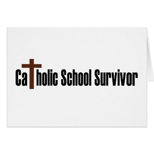 Catholic School Survivor Cards (Front Horizontal)