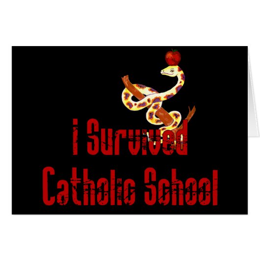 Catholic School Survivor Cards (Front Horizontal)