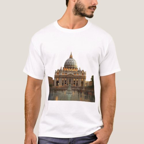 Catholic shirt Saint Peters Basilica Vatican T_Shirt