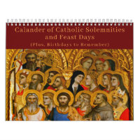 Catholic Solemnities & Feast Days Calendar