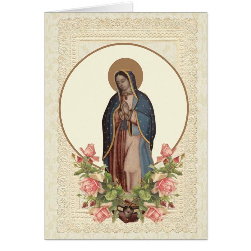Catholic Spanish Guadalupe Religious Virgin Mary