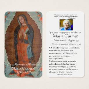 Spanish Prayer Cards Zazzle