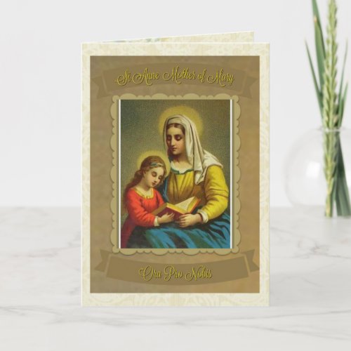 Catholic St Anne Mother of Mary Note Card