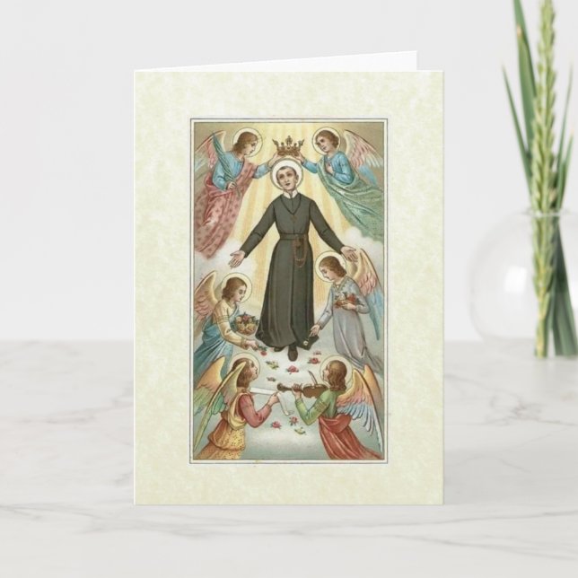 Catholic St. Gerard Majella Religious Childbirth Card (Front)