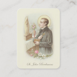 Catholic St. John Berchmans Altar Boys Prayer Business Card