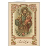 Catholic St. Joseph Funeral Condolence Thank You (Front)