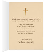 Catholic St. Joseph Funeral Condolence Thank You (Inside (Right))
