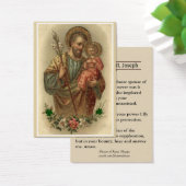 Catholic St. Joseph Memorare Prayer Holy Cards (Desk)