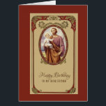 Catholic St. Joseph Religious Birthday For Anyone<br><div class="desc">Our beautiful traditional Catholic  St. Joseph and the Child Jesus Birthday Card may be customized for any person and any occasion. (Birthday,  Anniversary,  Retirement,  New Job,  etc., )</div>