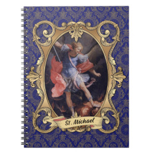 Catholic St. Michael Archangel Vintage Elegant Notebook