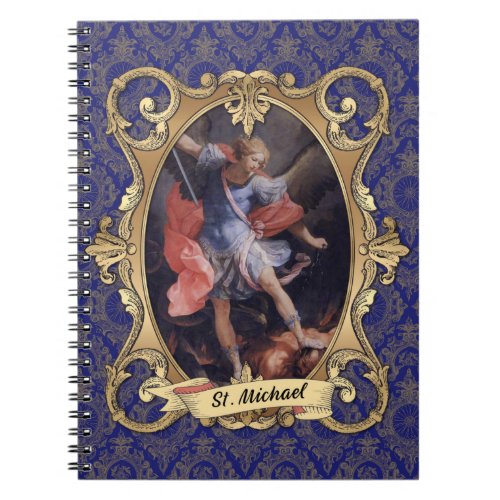 Catholic St Michael Archangel Vintage Elegant Notebook