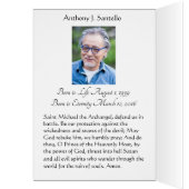 Catholic St. Michael Funeral Sympathy Thank You (Inside (Left))