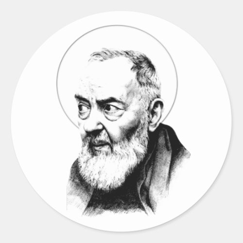 Catholic St Padre Pio Capuchin Monk Sticker