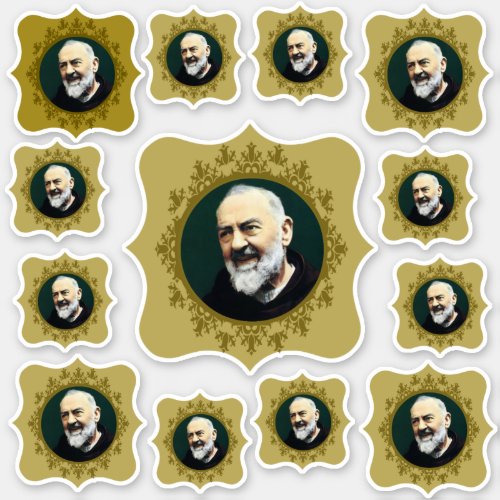 Catholic St Padre Pio Stigmatist Priest Sticker