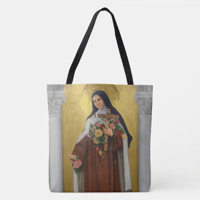 Catholic St. Therese Carmelite Nuns Priests Tote Bag (Front)