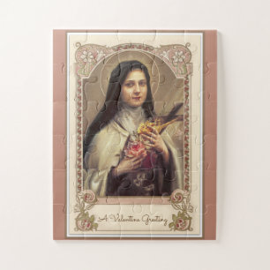Catholic St. Therese the Little Flower of Jesus Jigsaw Puzzle