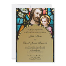 Catholic Stained Glass St. Joseph Wedding