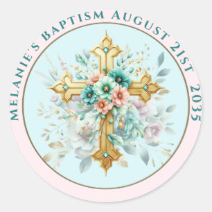 Catholic Stickers   Baptism Stickers Personalized
