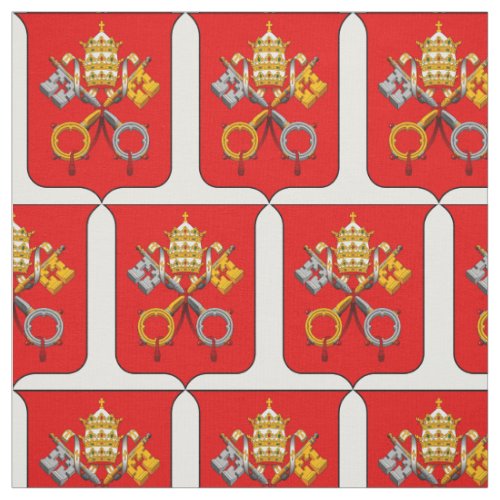 Catholic symbol of Christians emblem Vatican Fabric