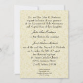 Catholic Traditional Bridal Wedding Invitation (Back)