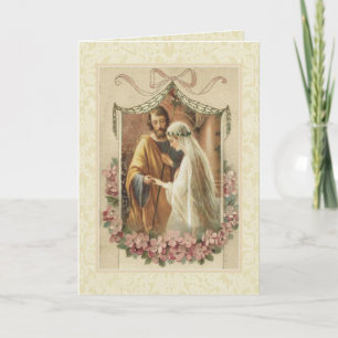 Catholic Traditional Bridal Wedding Invitation