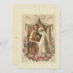 Catholic Traditional Bridal Wedding Invitation