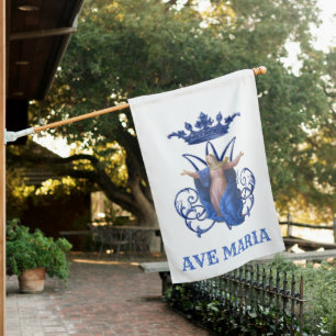 Catholic Virgin Mary Assumption House Flag