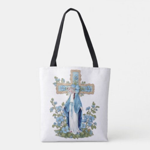 Catholic Virgin Mary Ave Maria in Latin Tote Bag