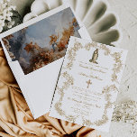 Catholic Virgin Mary Baroque Wedding Invitation<br><div class="desc">Catholic Wedding Invitation - Virgin Mary Invitation - Baroque Catholic Invitation - Classic Catholic Invitation - Wedding Mass Invitation - Catholic Wedding Invitation & Liners - Traditional Catholic Wedding Invitation - Classic Wedding Invitation - Religious Wedding Invitation</div>