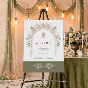 Catholic Virgin Mary Christian Wedding Welcome  Foam Board