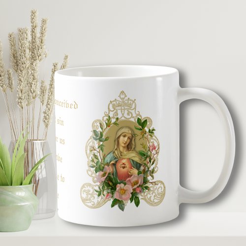Catholic Virgin Mary Jesus Prayer Religious Two_To Coffee Mug