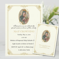 Catholic Virgin Mary May Crowning Religious Event