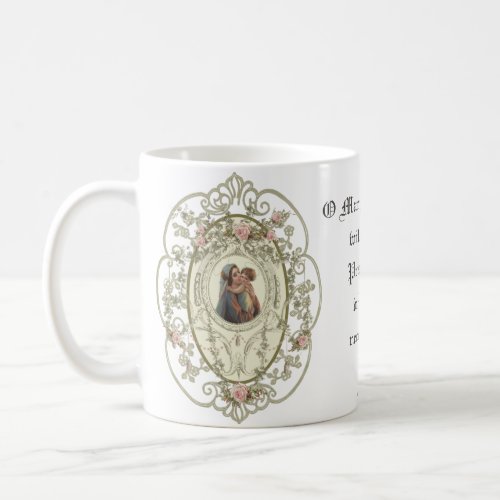 Catholic Virgin Mary Prayer Jesus  Religious Coffee Mug
